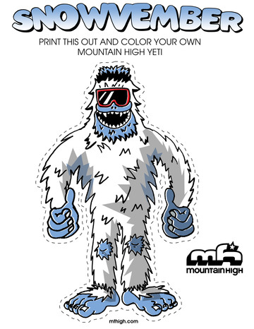 Yeti Coloring