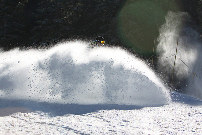 Spraying on a sunny day!