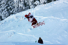 Santa loves the newly rebuilt park.