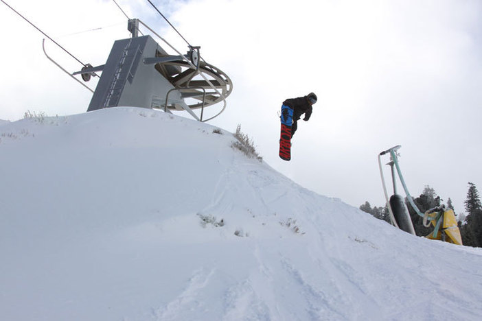 Cody airing off the Competition lift terminal.