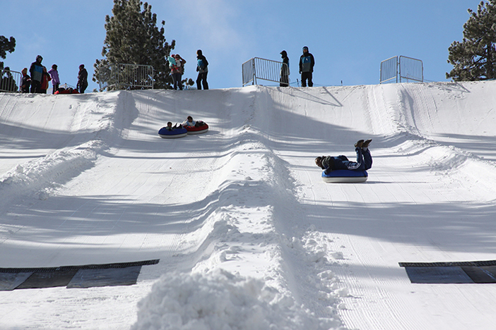 The North Pole Tubing Park is fun for big and little kids!