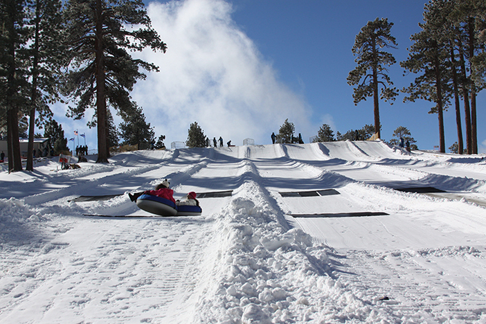 Feel some serious speed at the North Pole Tubing Park.