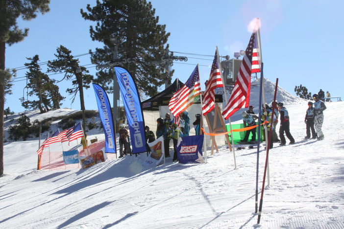 USASA Racing start gates at the top of chair 5.