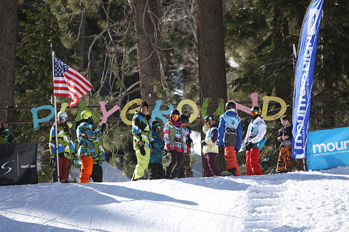 Competitors get ready to drop in.