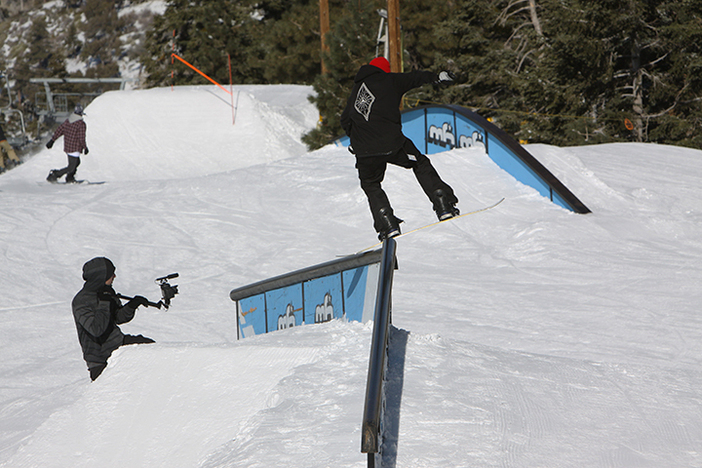 Trever Haas getting the shot on the Elbow rail in the Pipeline.