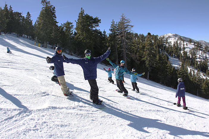 Team Mountain High enjoying the beautiful January conditions.