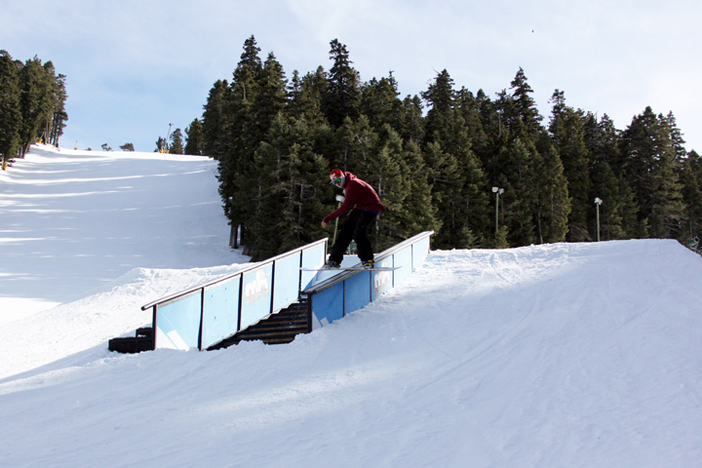 Zack getting down on the Stairset.