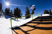 Nick Guinn coming back down the Active Stair Set. Photo: Garrett Fierstein