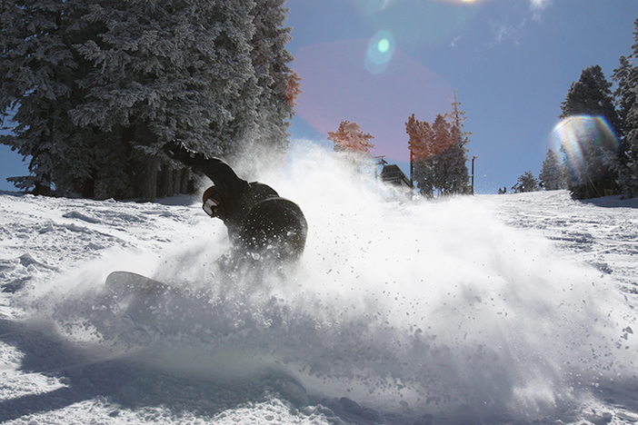 Slashing some pow in the 8-10 inches of new snow we got!