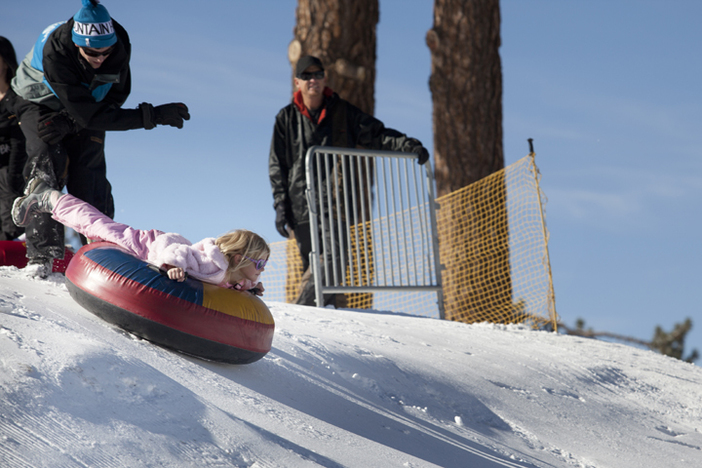 Treat your family to a day in the snow at the North Pole Tubing Park.
