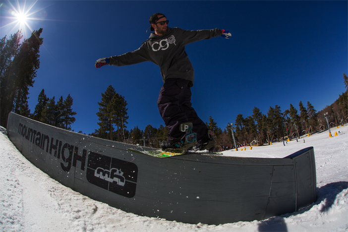 Yale Cousino enjoying the sunshine and a proper front board.