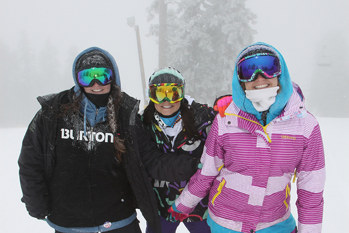 The girls decided to take a snowday.