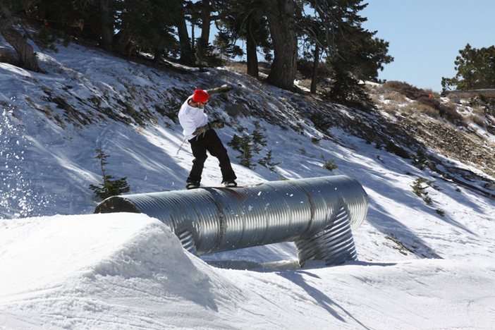 Trever Haas on the Corrugated Tube.