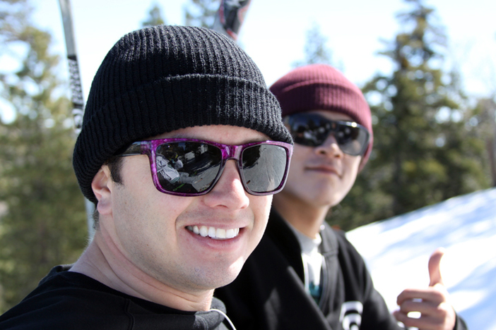 Nick Sibayan and Masaki loving the warm, spring weather.