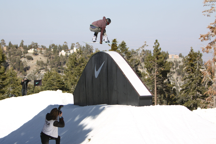 Jamie grabing stale over the Nike Chosen Rainbow Box