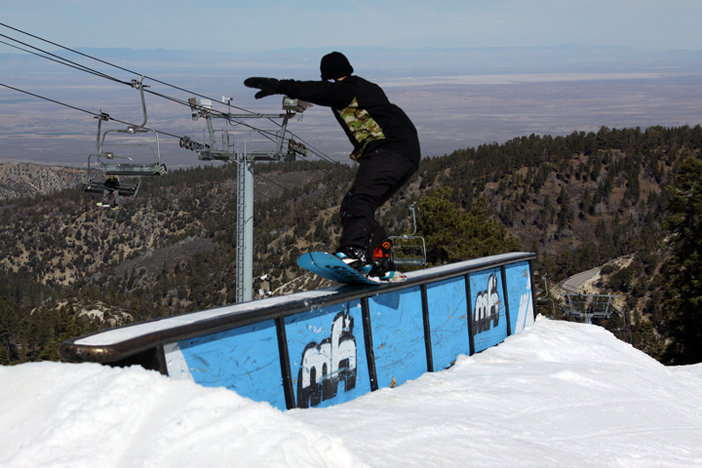 Nick nose pressing the ledge box.