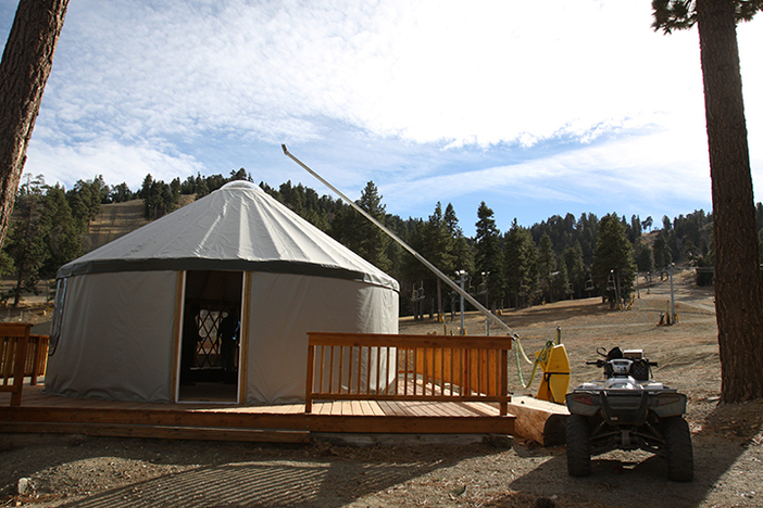 Part of our off season improvements included a new yurt.