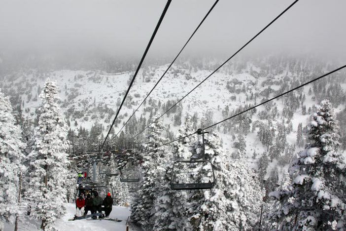 Looking down the Blue Ridge lift line.