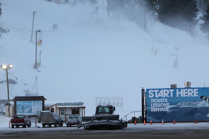 Snowmaking underway!