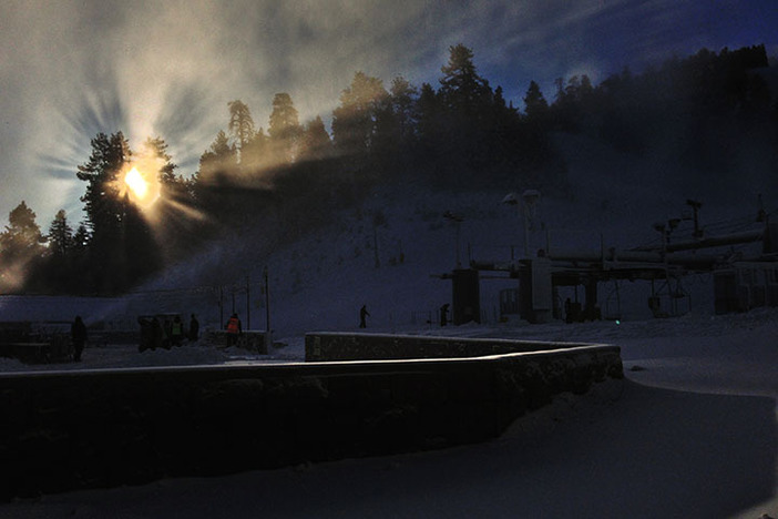 Another beautiful sunrise at Southern California's closest winter resort