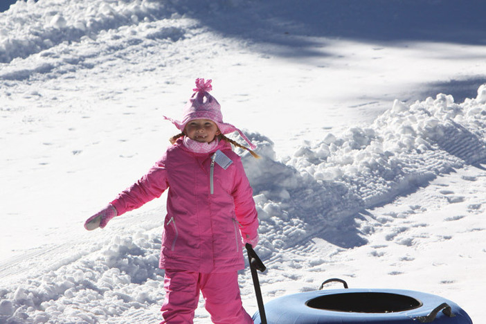 Fun for the whole family at the tubing park