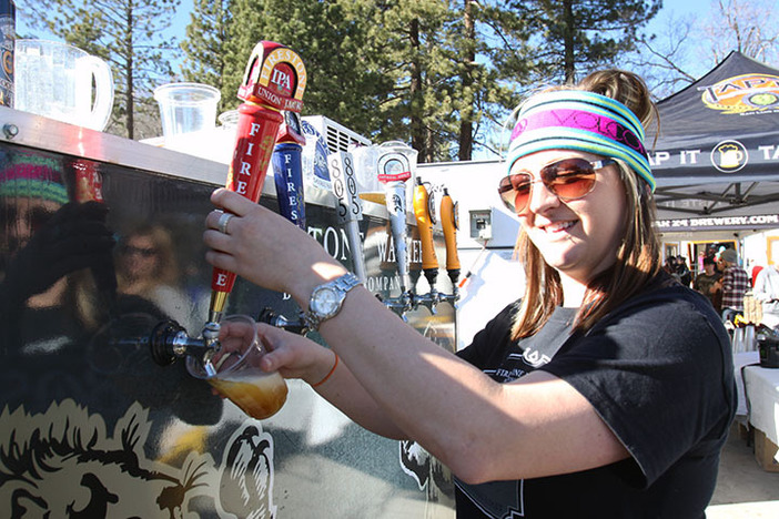 Pouring out some goodness during our Craft Beer Days