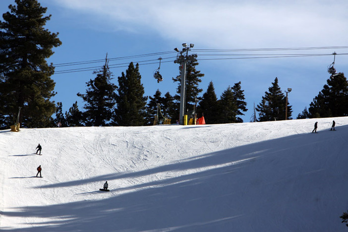 Blue skies and great snow. Another beautiful day in Southern California