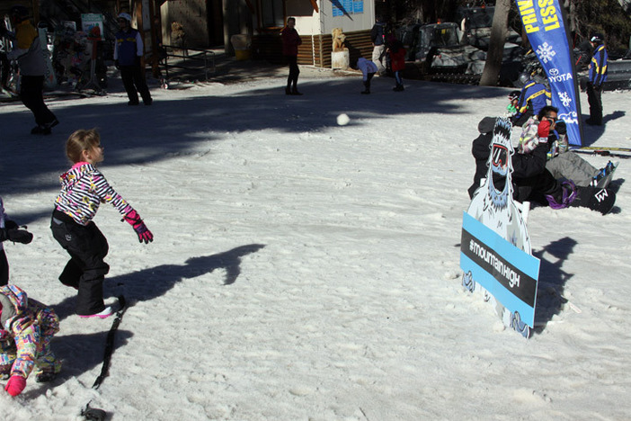 The Yeti snowball toss was fun for the whole family.