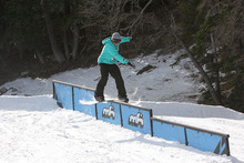 Nick Sibayan boardsliding the Triple Sec.