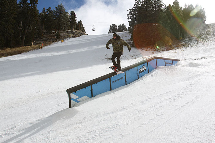 Sliding the Flat Down rail on Lower Chisolm.