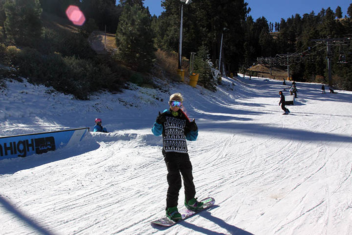 Snow Bunnies on the move.