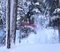 Blasting through the trees in Woodworth Gulch