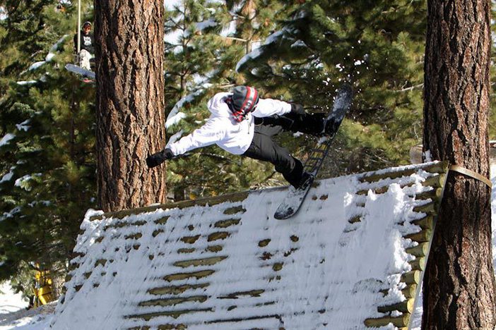 Cory Cronk topping out on the new Gulch wall ride.