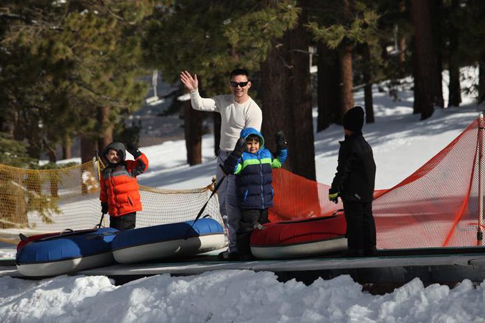 The North Pole Tubing is open for winter fun.