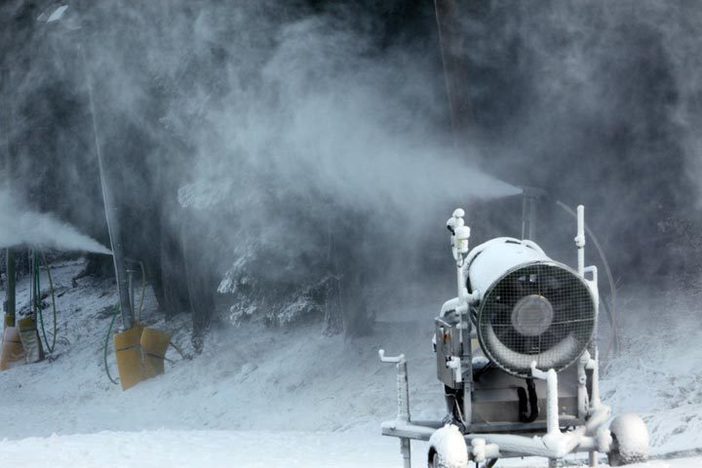 Snowmaking is underway on all major trails at West.