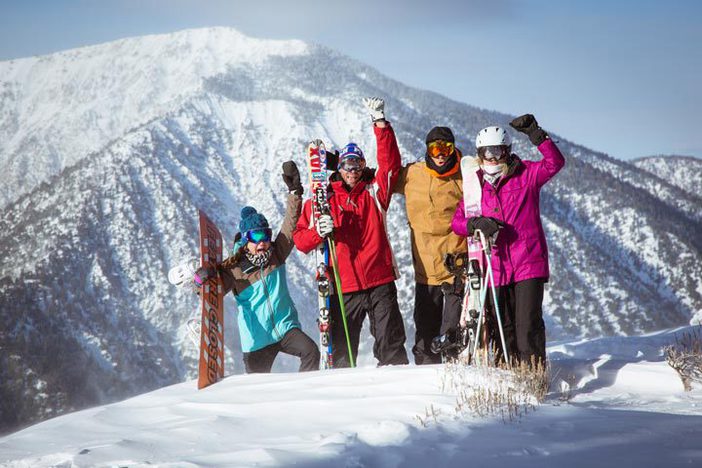 Stoked to be at Mountain High on a powder day.