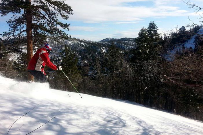 Fresh powder found in The Reef.