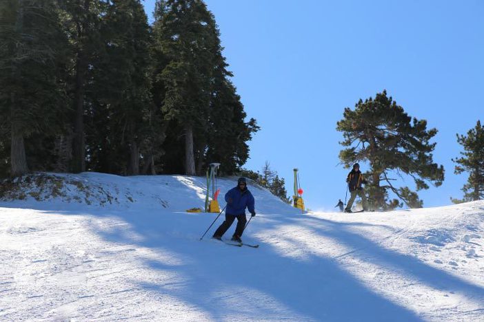 Fresh snow made at the top of Catch Ya Later.