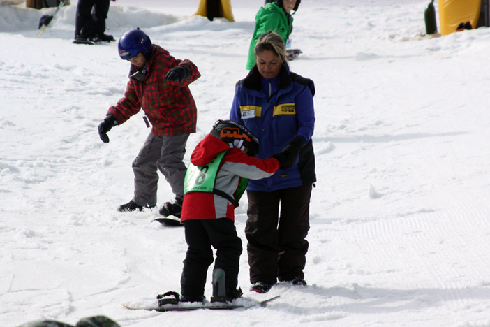 January is learn to ski and snowboard month.