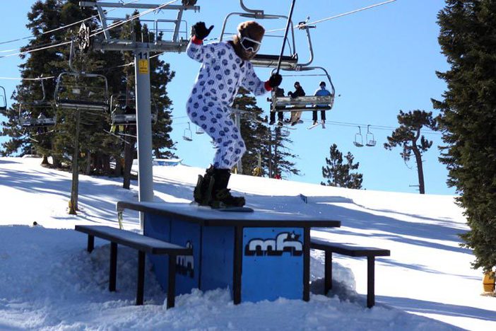 Beer Savage ripping on the picnic table on Borderline.