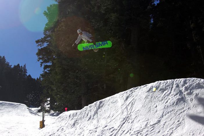 Trever Haas boosting over the hip on lower Chisolm.