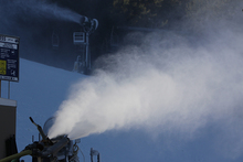 Snowmaking on 8 different runs.