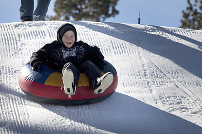 Tubing is open at The North Pole Tubing Park.