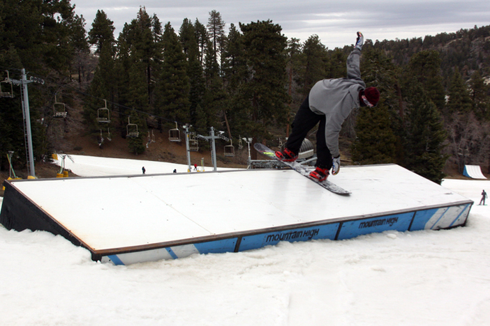 Get'n it on the banked box on Creekside.