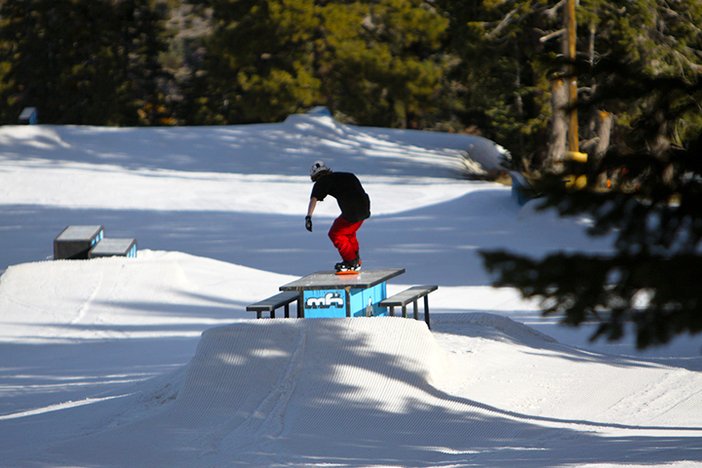 Eat your lunch on the picnic table.