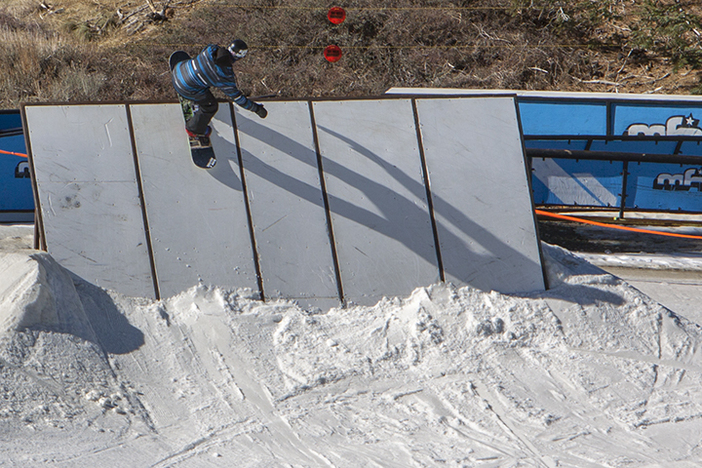 Topping out on the new wallride.