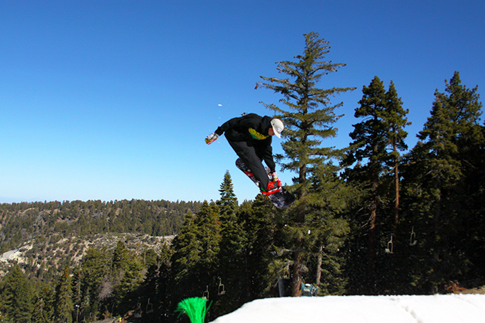 Fun jump line down Lower Chisolm.