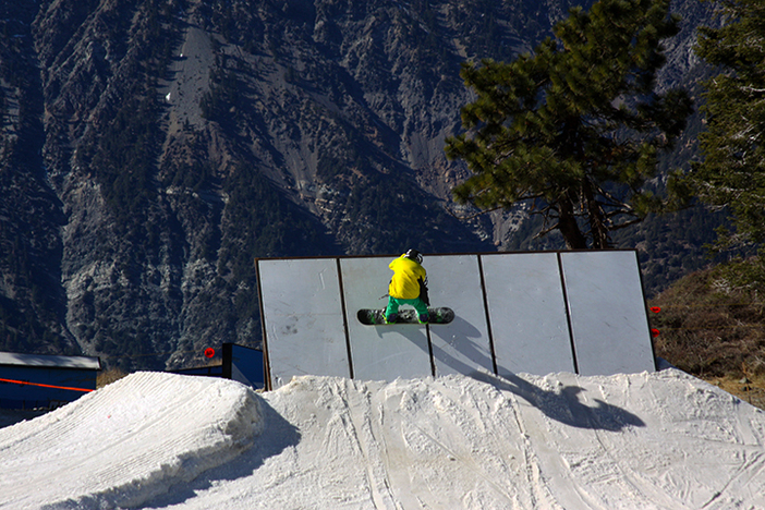 Cruising the wall ride.