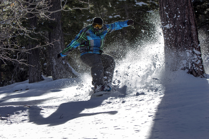 Finding fun powder stashes off Wyatt.