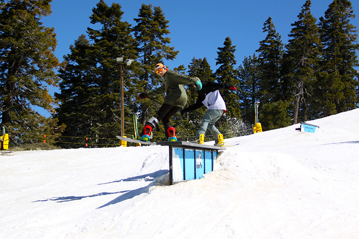 Doubles action on the rail.